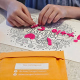 WILD! Pocket Reusable Colouring Mat | Animal Activity Gift