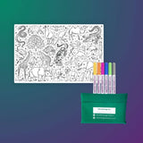 WILD! Pocket Reusable Colouring Mat | Animal Activity Gift