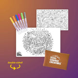 ROAR! Pocket Reusable Colouring Mat | Dinosaur Play Kit