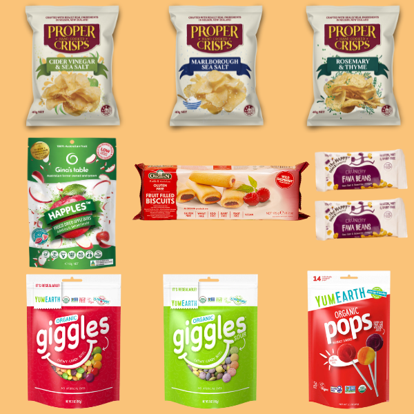 The Original Allergy Friendly Snack Box Snacks by Charlie's Safe Treat Box
