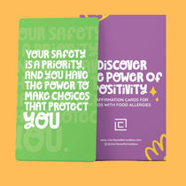 Affirmation Cards for kids with food allergies