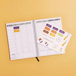 Allergy stickers used in a planner