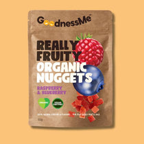 GoodnessMe Raspberry Blueberry Organic Nuggets 50g