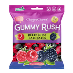 Packaging of CherryChews Gummy Rush Berry Bliss Gate Bales on a white background