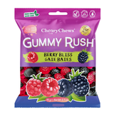 Packaging of CherryChews Gummy Rush Berry Bliss Gate Bales on a white background