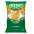 Front packaged of Jacksons Dill Pickle Kettle Cooked Potato Chips 142g