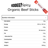 Kooee! Organic Beef Sticks Spicy 25g
