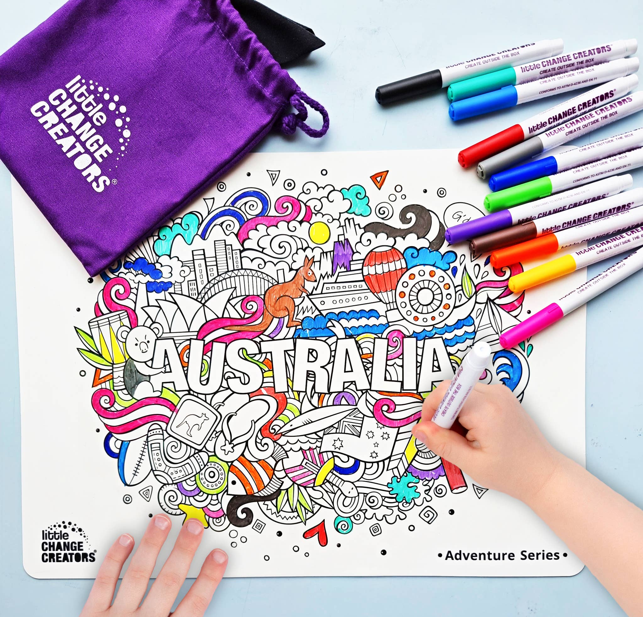 Little_Change Creators Colouring Mat Australia