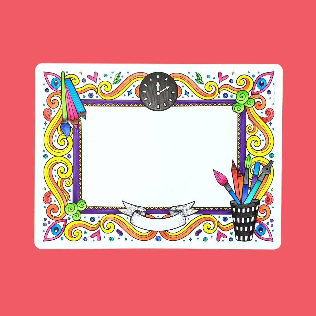 Little Change Creators Colouring Mat Imagination Back