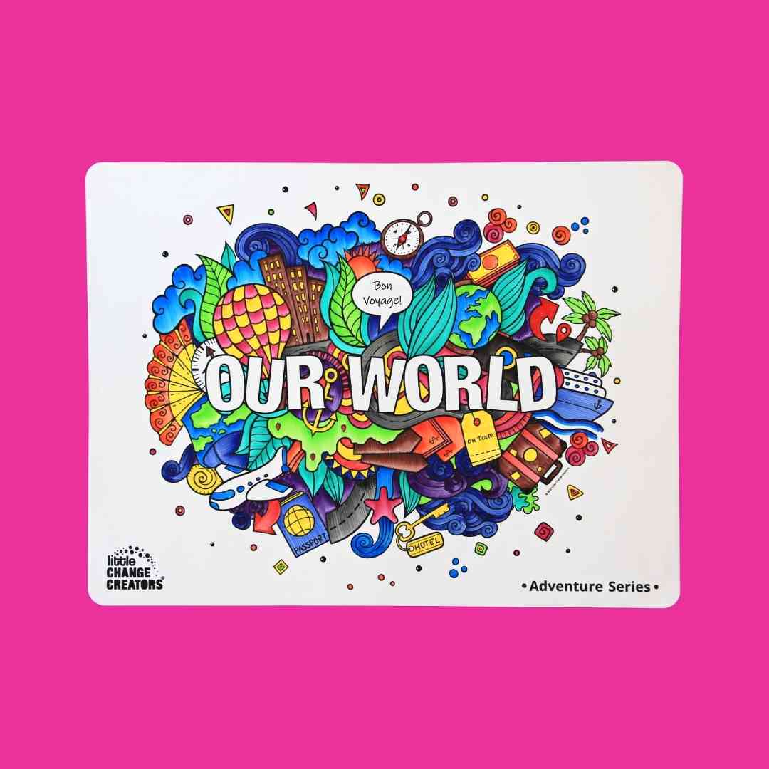Little Change Creators Colouring Mat Our World