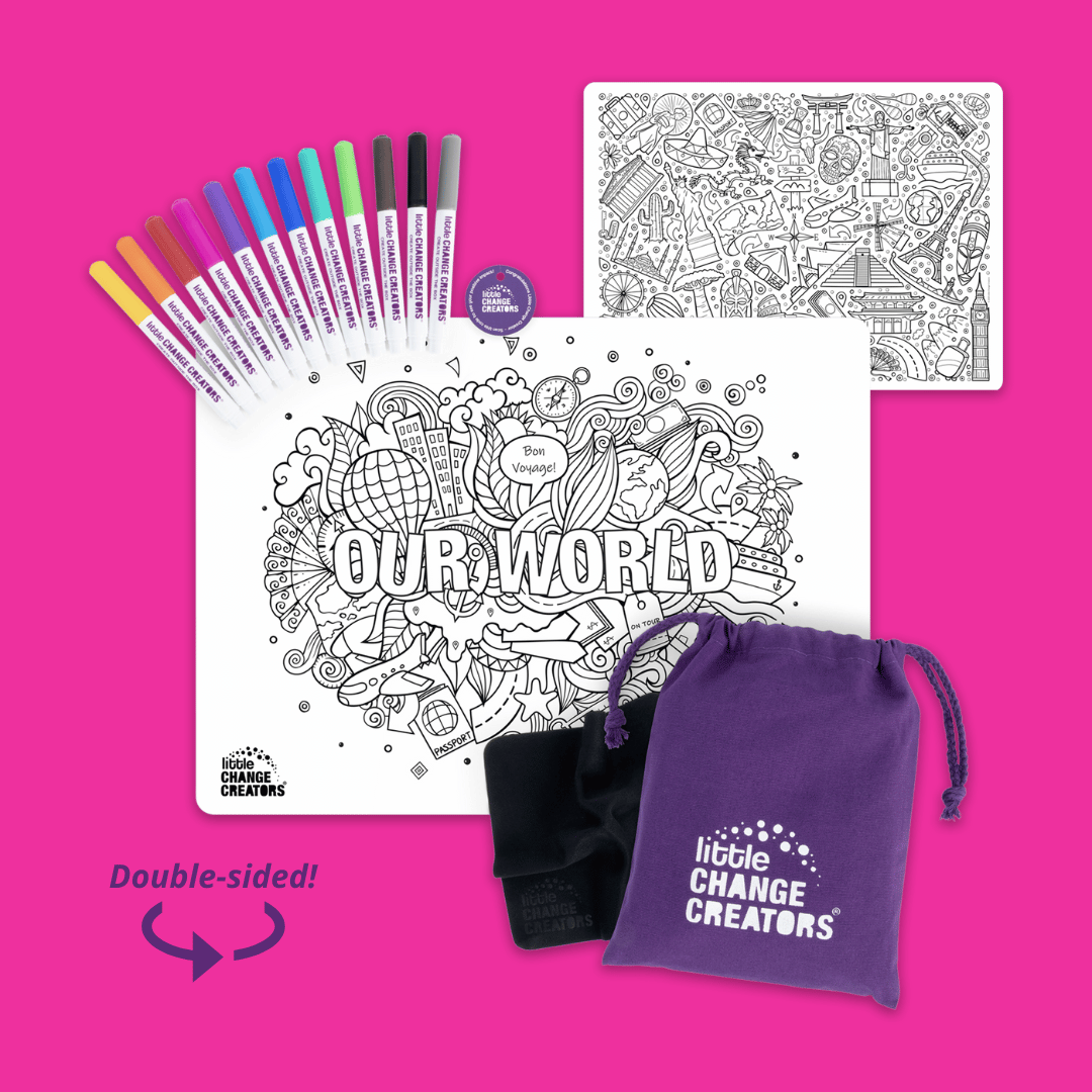 OUR WORLD Reusable Doodle Mat
