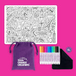 Our World Little Change Creators Doodle Mat Back
