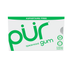Box of pur spearmint gum with green text on a white background