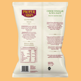 Proper Crisps Cider Vinegar Sea Salt 140g Back Packet