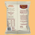 Proper Crisps Sweet Potato 100g Nutrition Information Panel