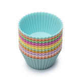 Silicone Muffin Cups Brights Stacked