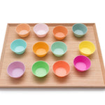 Silicone Muffin Cups Brights Tray