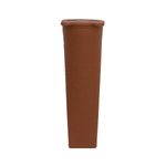 Silicone Push Up Ice Block Moulds Retro Chocolate Brown Lid Closed