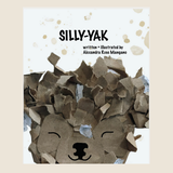 Book cover of 'Silly-Yak' with a yak face made of cardboard pieces on a white background.