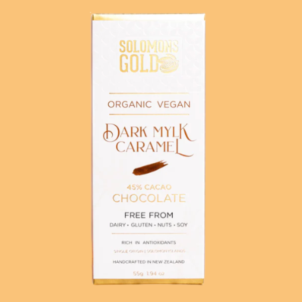 Solomons Gold Dark Mylk Caramel Chocolate 45% cacao