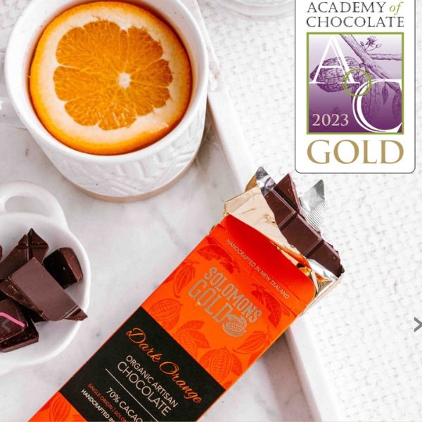 Solomons Gold Dark Orange Chocolate Lifestyle