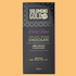 Solomons Gold Dark Velvet Organic Vegan Chocolate packaging on a beige background