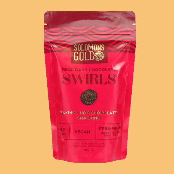 Solomons gold dark chocolate swirls 150g