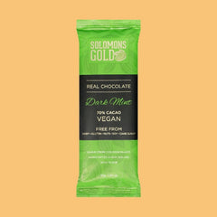 Solomons gold dark mint chocolate 70 percent cacao 55g