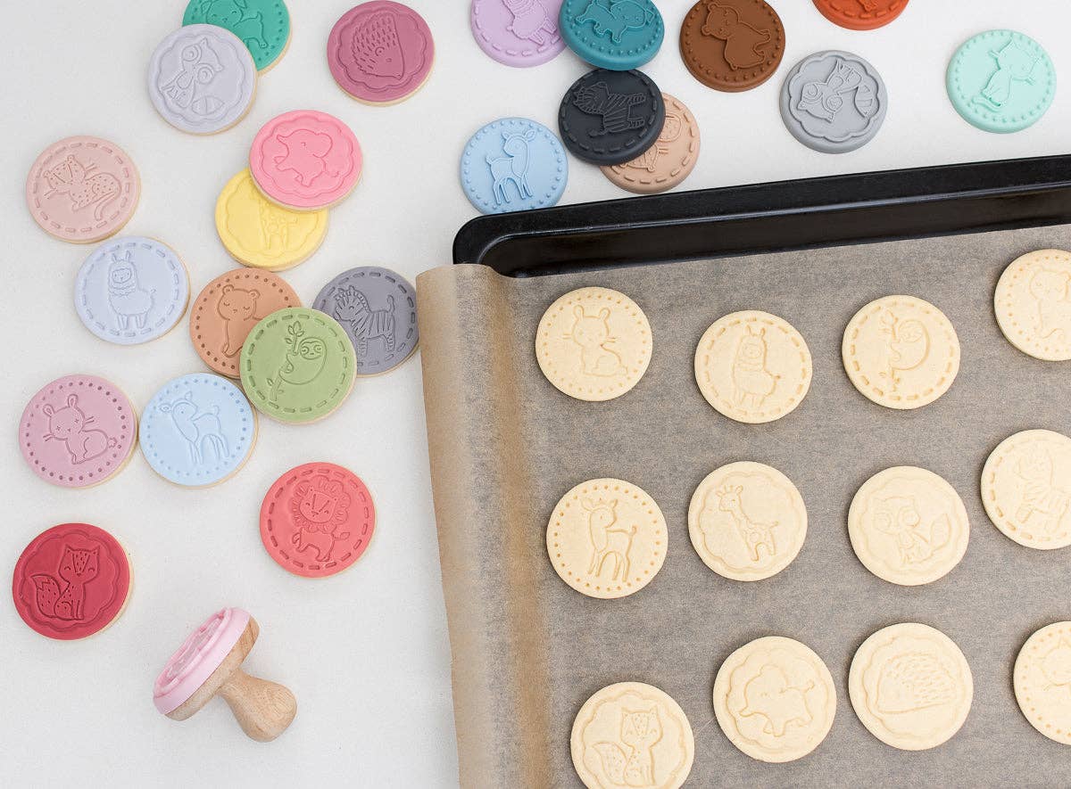 Stampies Original Fun Silicone Animal Cookie Stamps Cookies
