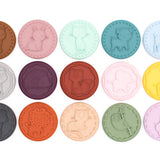 Stampies Original Fun Silicone Animal Cookie Stamps Top View All