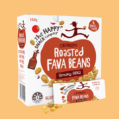 The Happy Snack Company Roasted Fava Beans Smoky BBQ