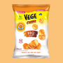 Vege Chips BBQ 100g Front Package on peach background