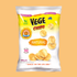 Vege Chips Natural Flavour packaging on a peach background