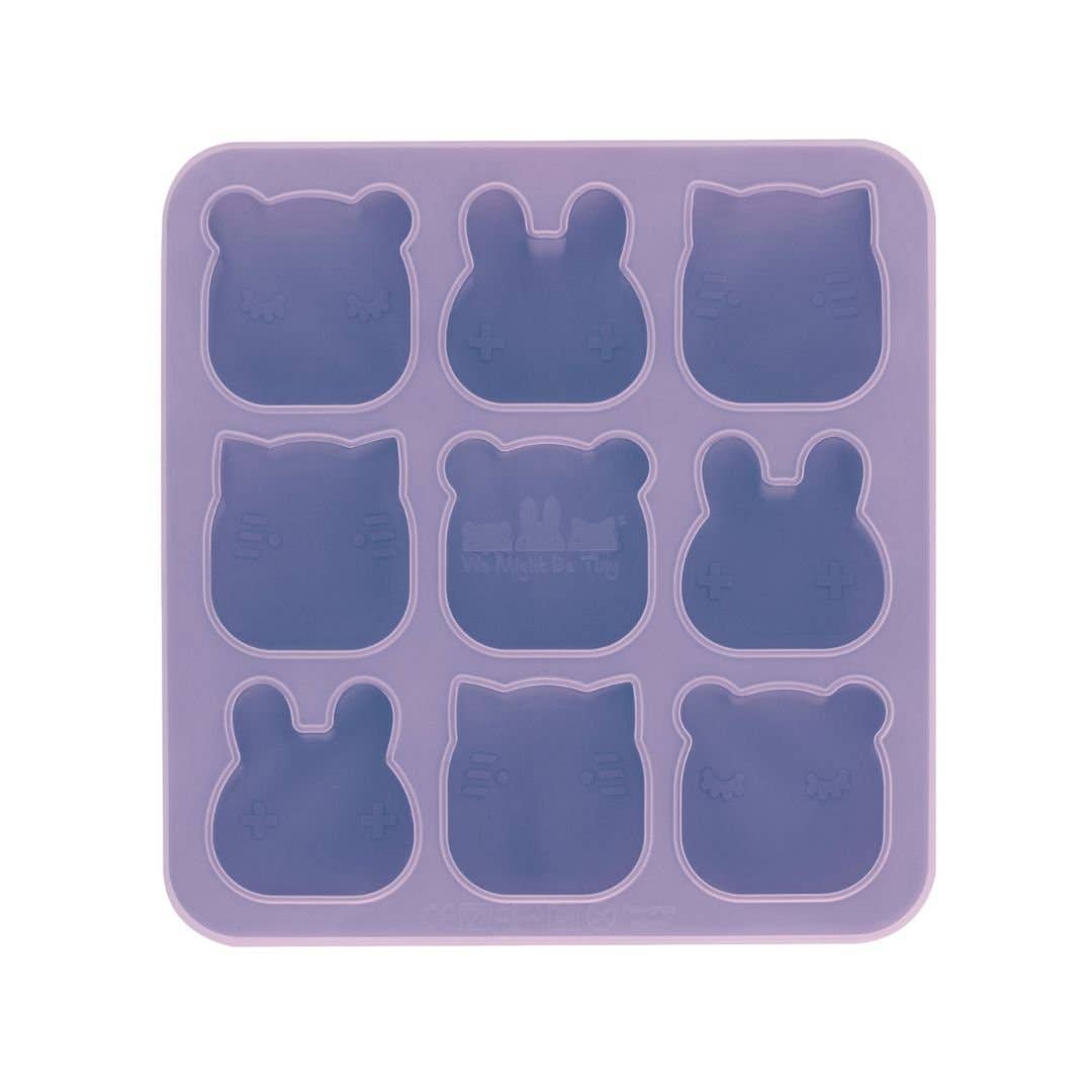 Silicone mold with bear shapes on a white background