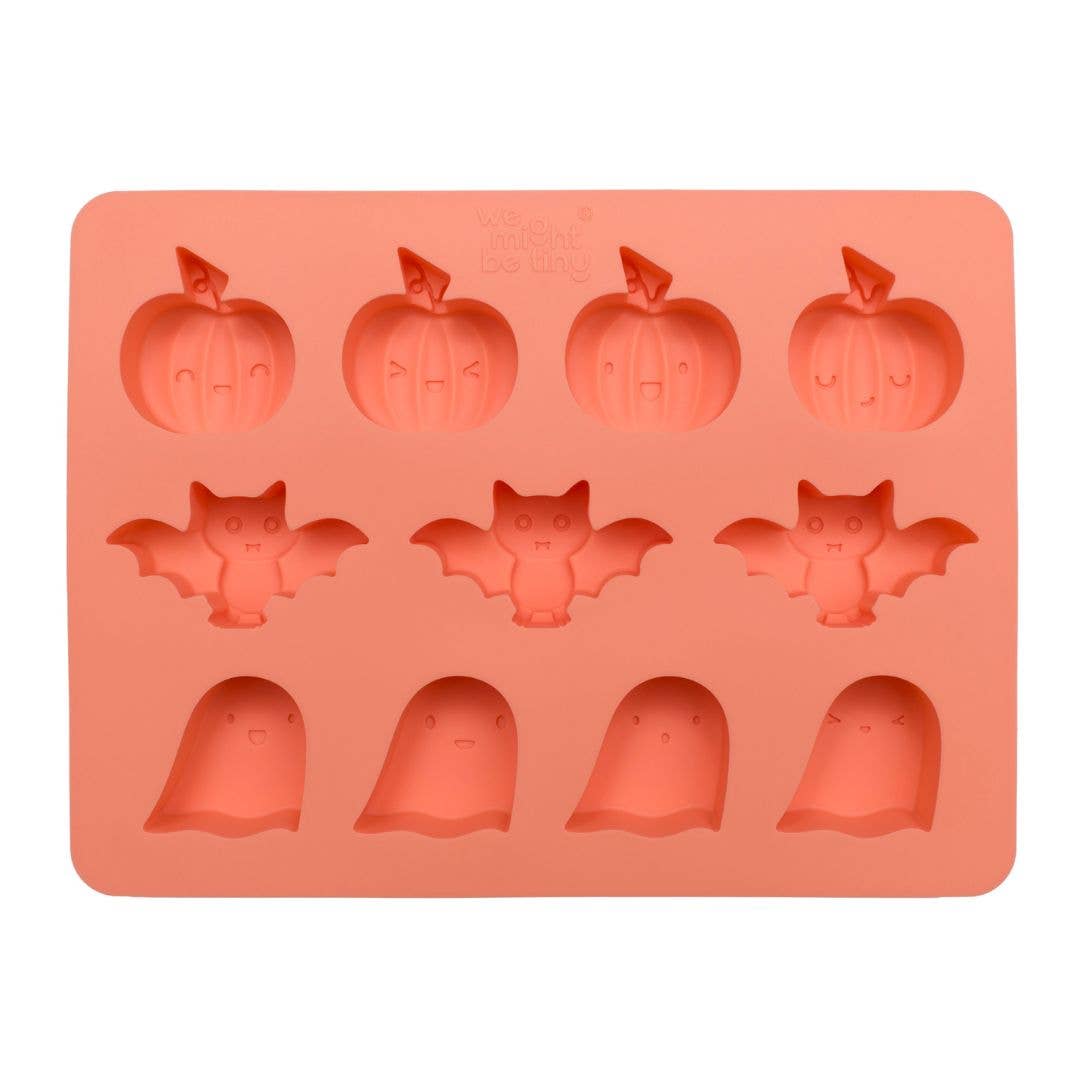 Silicone mould with Halloween shapes on a white background