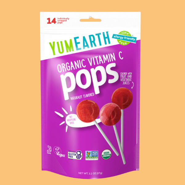 Yum Earth Lollipops Vitamin C Pops