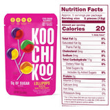 Koochikoo No Sugar Lollipops 4 Flavours 60g