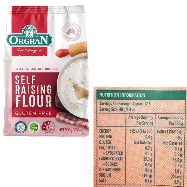 Orgran Self Raising Flour Mix 500gm