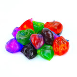 Colorful CMY Cubes sensory squishy on a white background