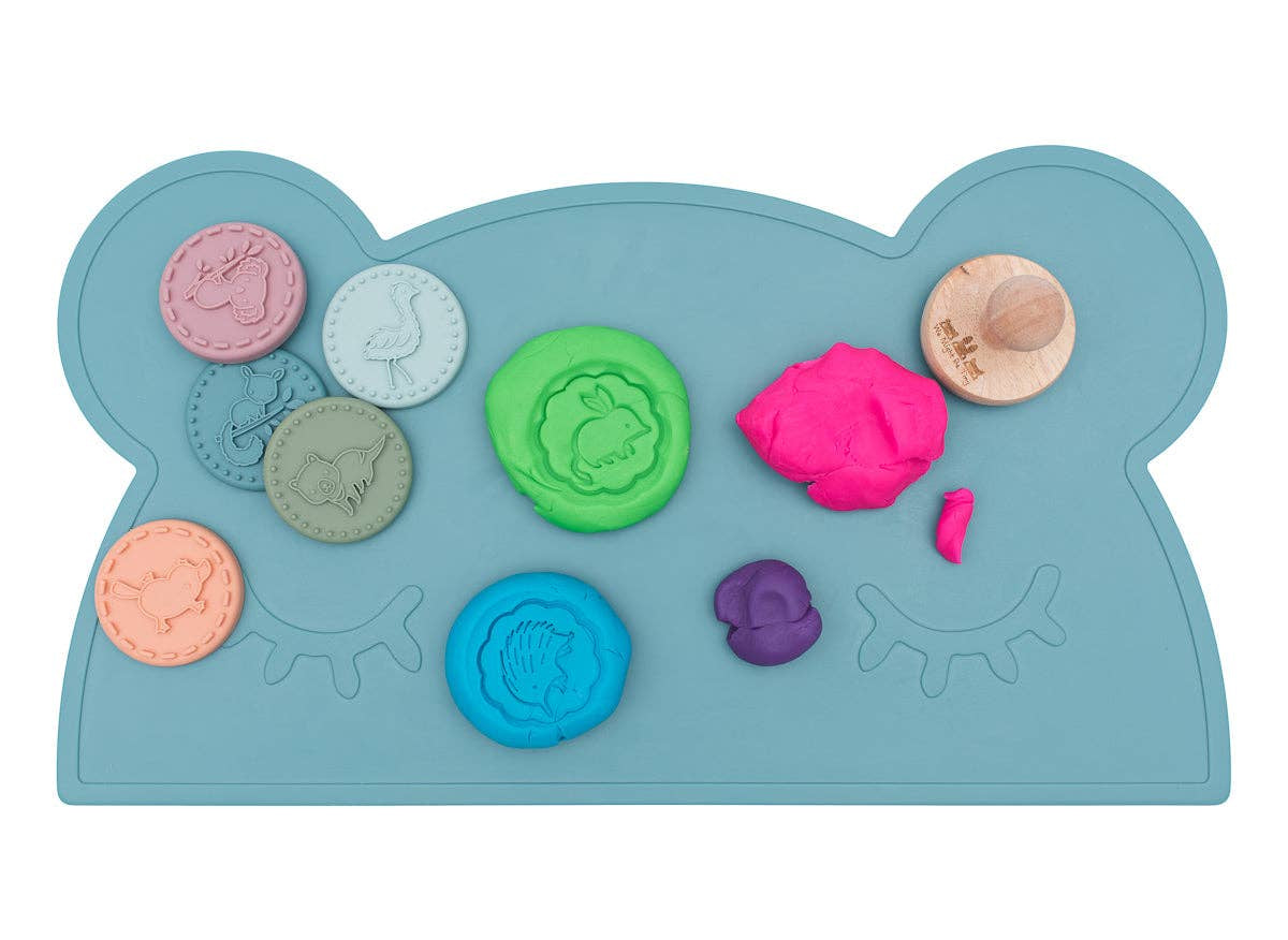 stampies cookie stamps australian animals playdough mat